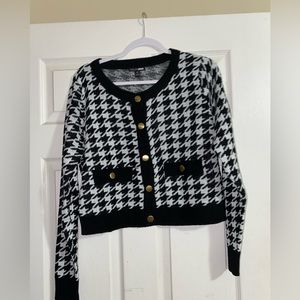 Fashion Nova Houndstooth Cardigan